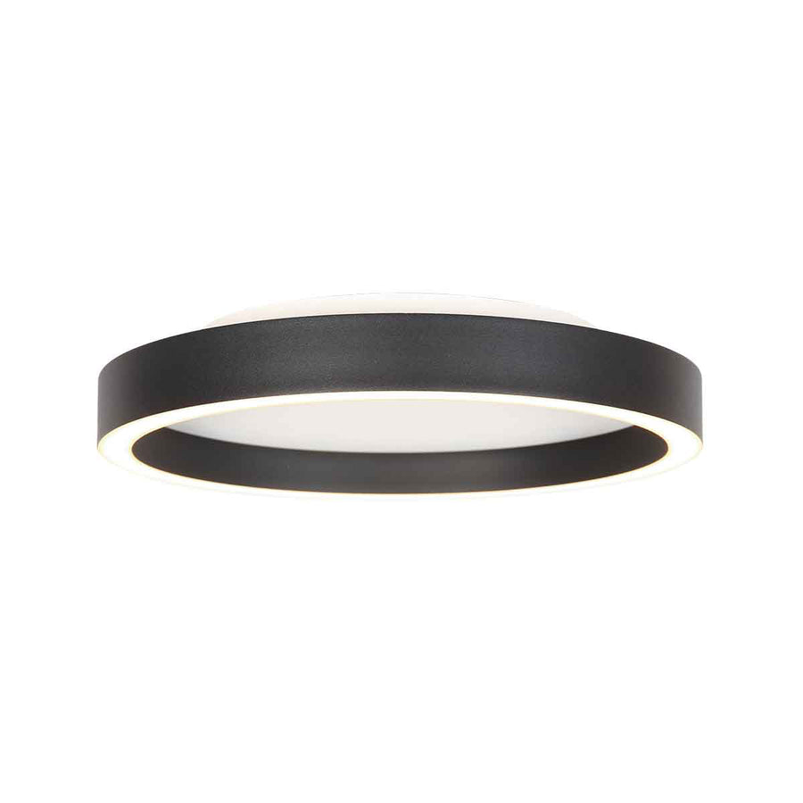 Zwarte plafondlamp ringlux 4134zw ø30cm 2500 lumen