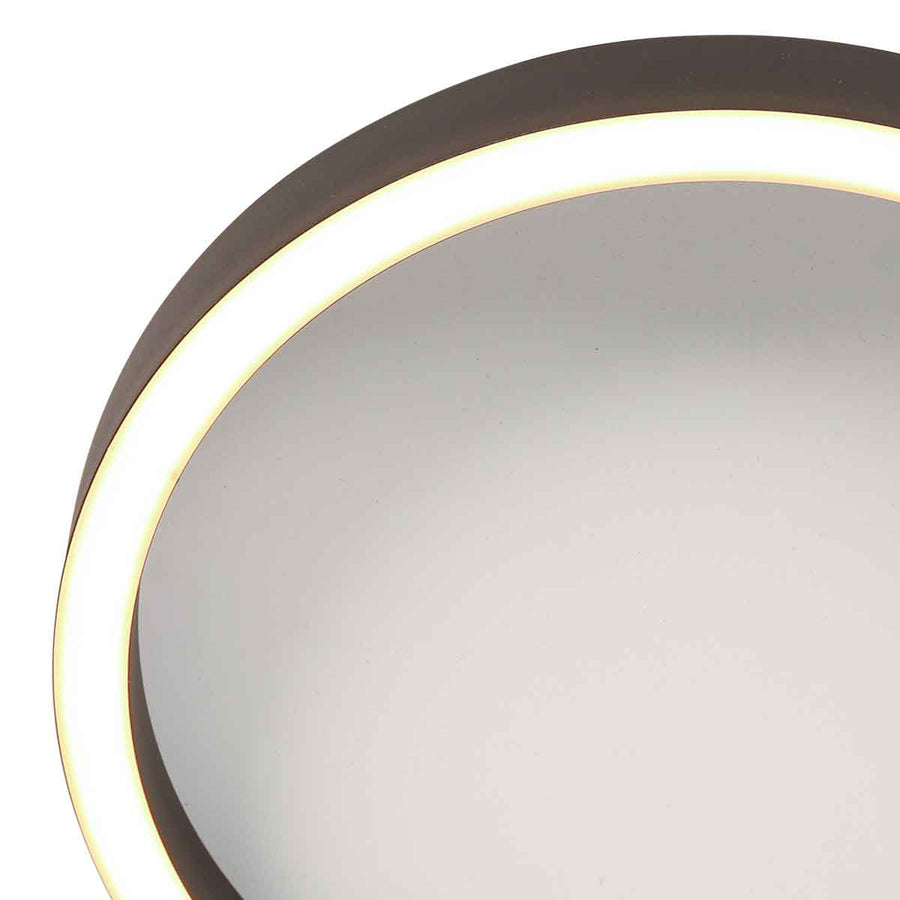 Zwarte plafondlamp ringlux 4134zw ø30cm 2500 lumen