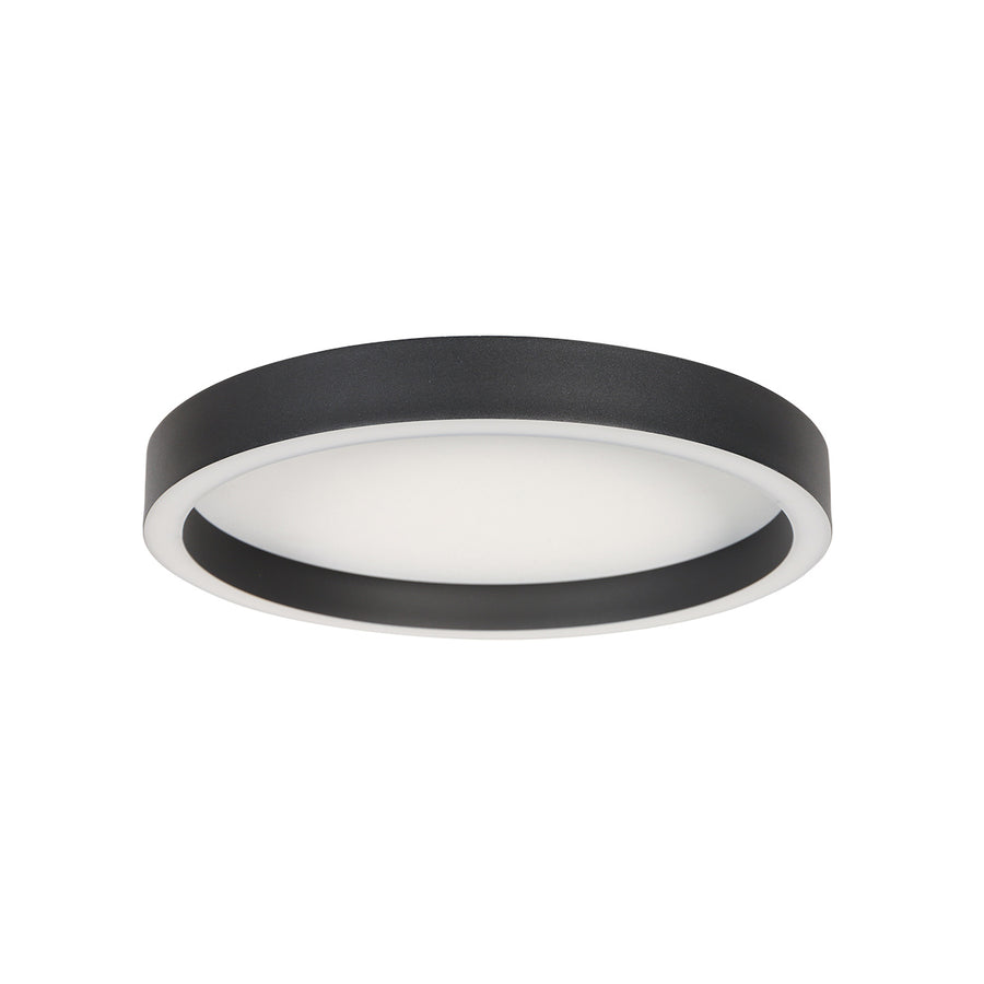 Zwarte plafondlamp ringlux 4134zw ø30cm 2500 lumen
