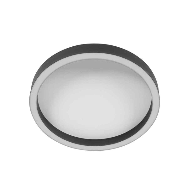 Zwarte plafondlamp ringlux 4134zw ø30cm 2500 lumen