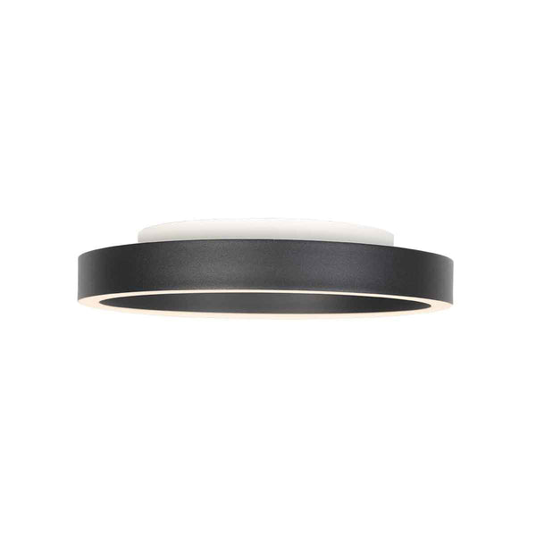 Zwarte plafondlamp ringlux 4134zw ø30cm 2500 lumen