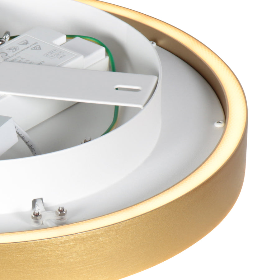 Goudkleurige plafondlamp Ringlux 4135GO Ø40CM 3600 Lumen