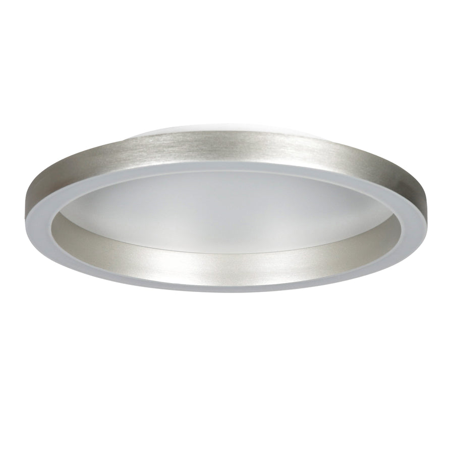 Staalkleurige plafondlamp Ringlux 4135ST Ø40CM 3600 Lumen