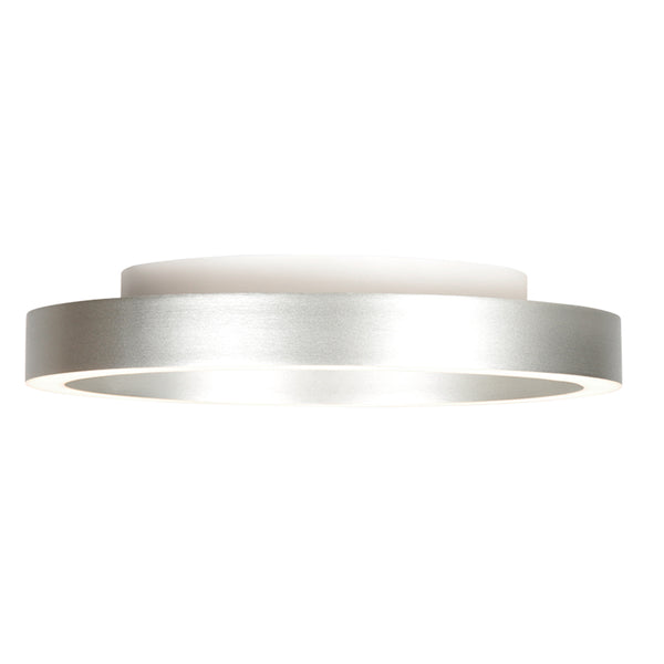 Staalkleurige plafondlamp Ringlux 4135ST Ø40CM 3600 Lumen