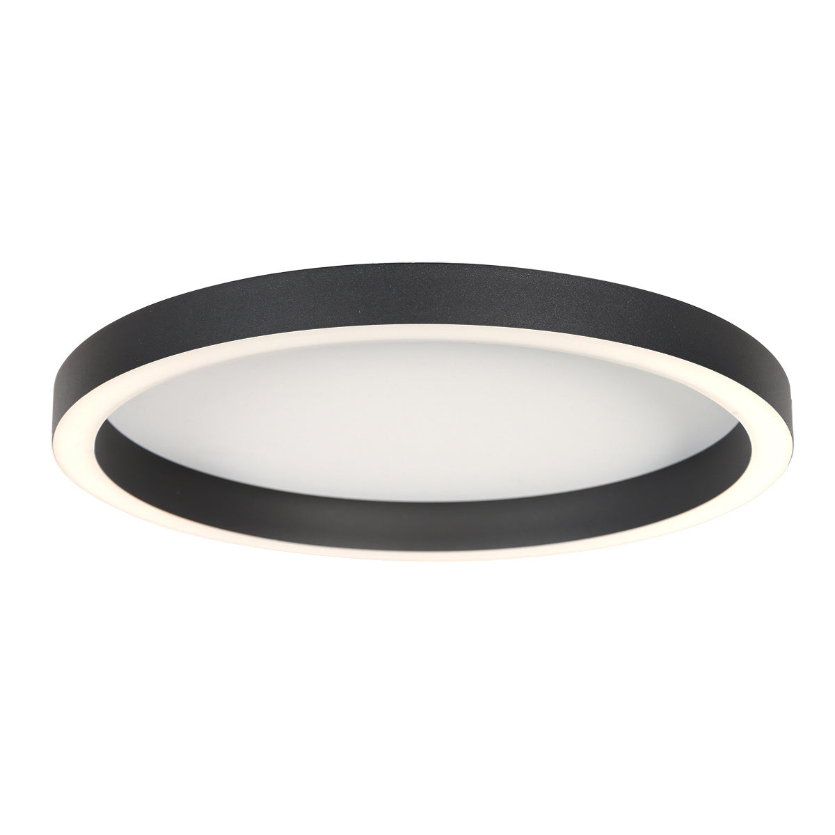 Zwarte plafondlamp ringlux 4135zw ø40cm 3600 lumen