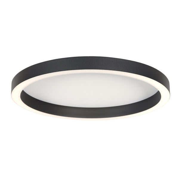 Zwarte plafondlamp ringlux 4135zw ø40cm 3600 lumen
