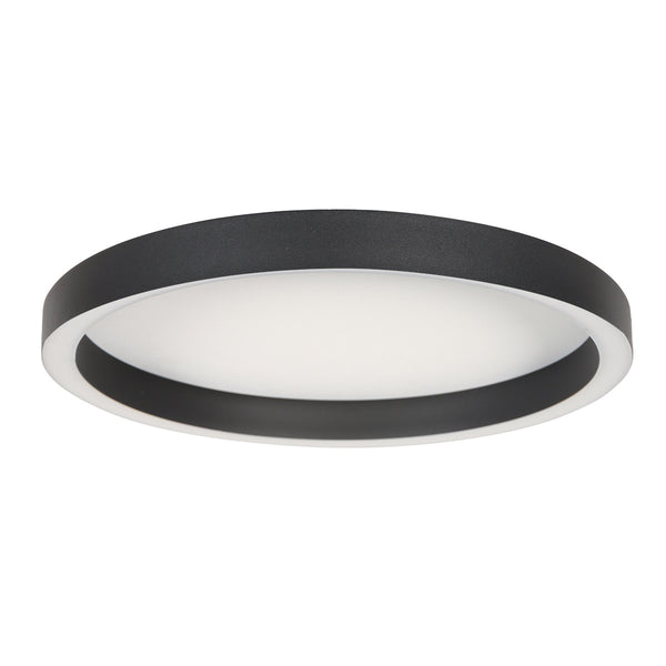 Zwarte plafondlamp ringlux 4135zw ø40cm 3600 lumen