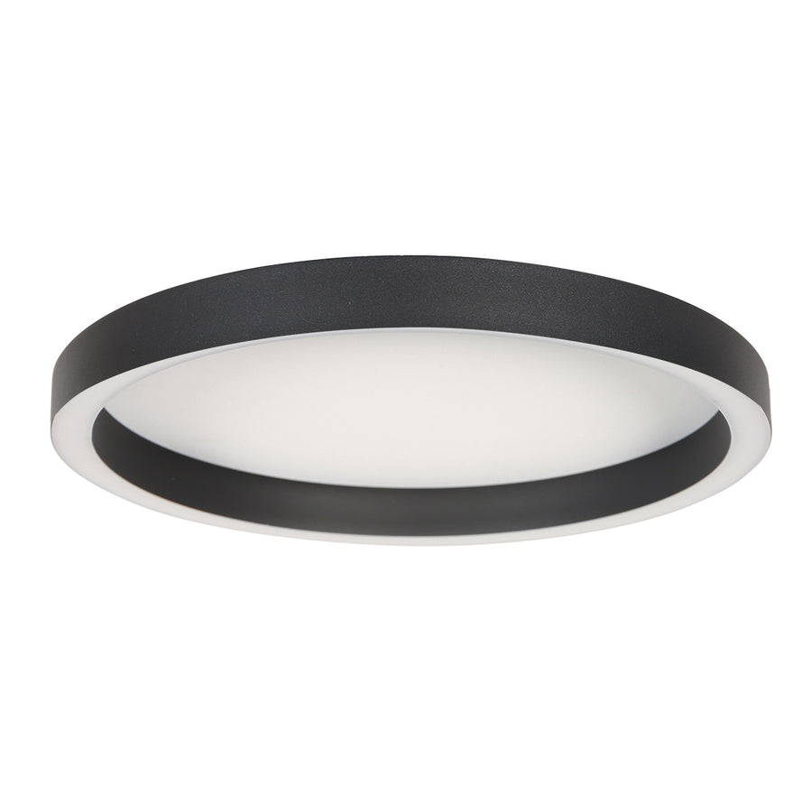 Zwarte plafondlamp ringlux 4135zw ø40cm 3600 lumen