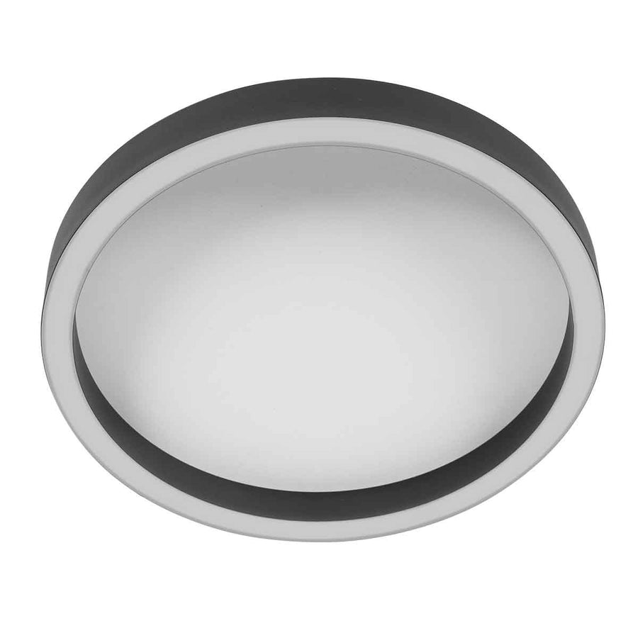 Zwarte plafondlamp ringlux 4135zw ø40cm 3600 lumen