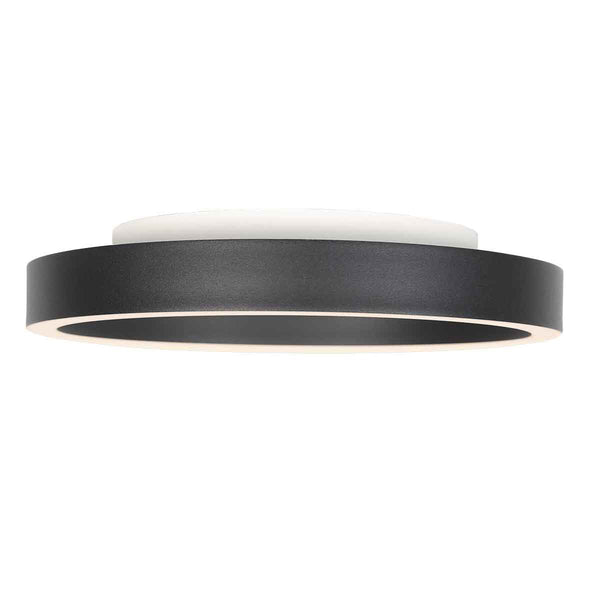 Zwarte plafondlamp ringlux 4135zw ø40cm 3600 lumen