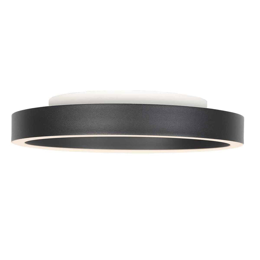 Zwarte plafondlamp ringlux 4135zw ø40cm 3600 lumen