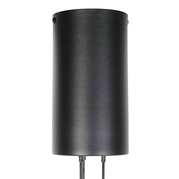 8 Lichts zwarte ronde hanglamp Marcadore ø60 cm