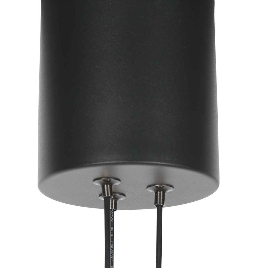 8 Lichts zwarte ronde hanglamp Marcadore ø60 cm