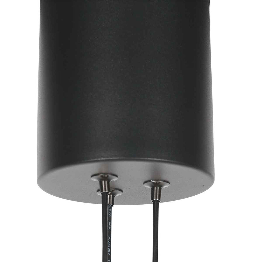 8 Lichts zwarte ronde hanglamp Marcadore ø60 cm