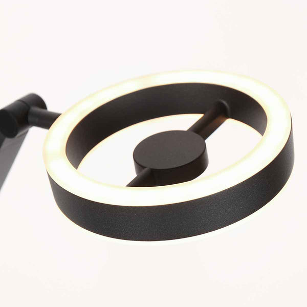 Zwarte vloerlamp Ringlux 4138ZW 1000 Lumen
