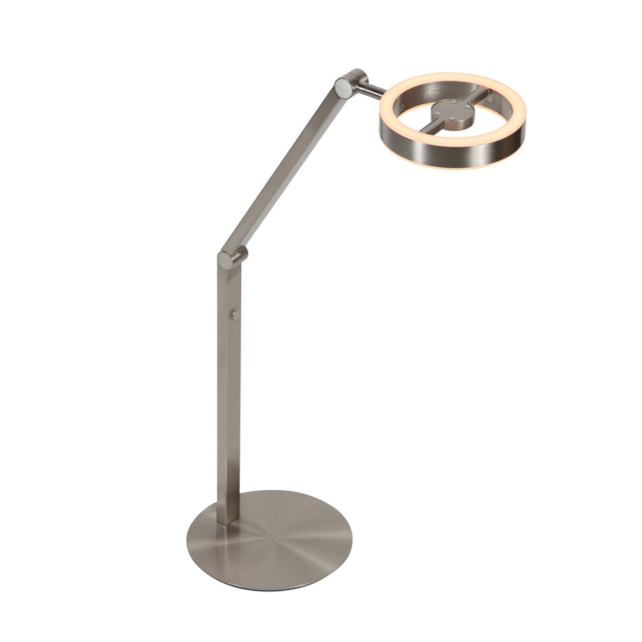 Ringlux 4139ST – elegante tafellamp met warm licht en stijlvol staal