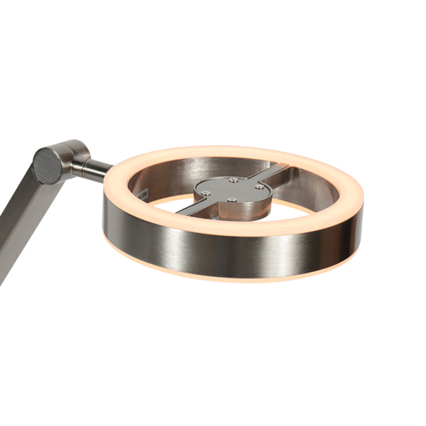 Ringlux 4139ST – elegante tafellamp met warm licht en stijlvol staal