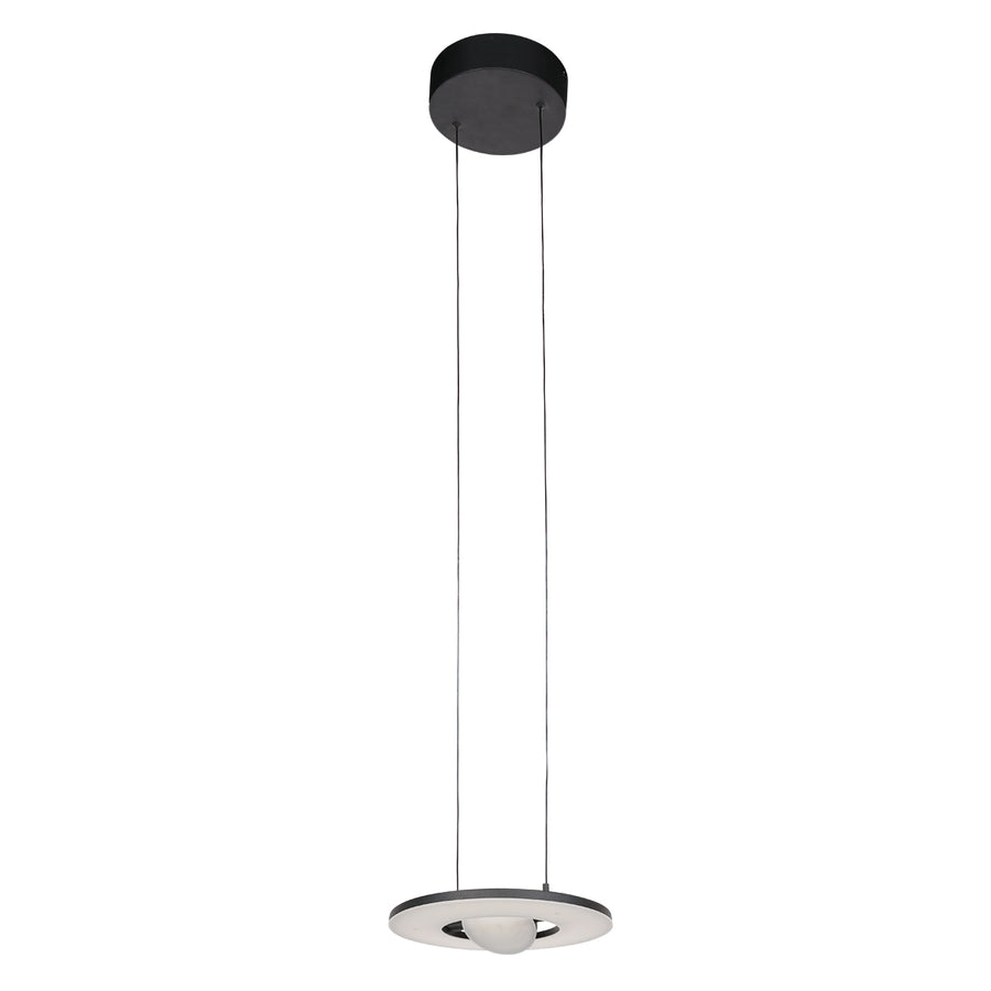 Zwarte hanglamp Soleil 4140ZW met lift systeem