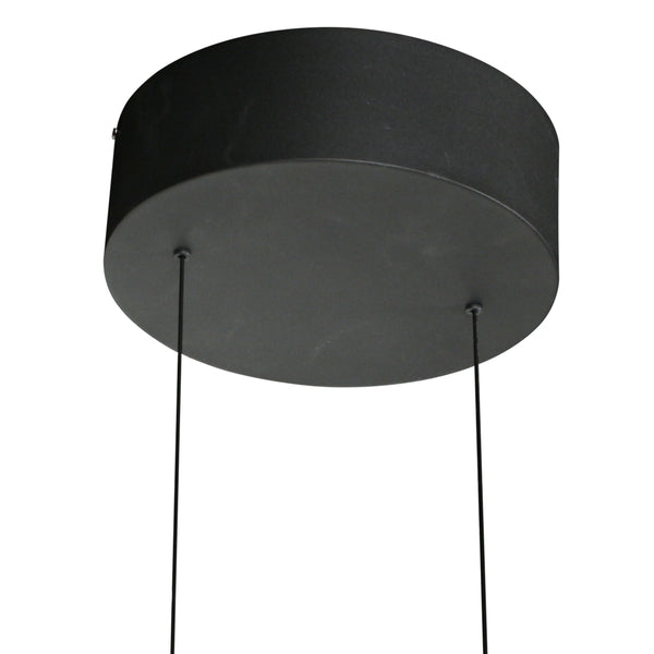 Zwarte hanglamp Soleil 4140ZW met lift systeem