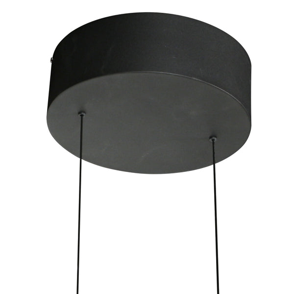 Zwarte hanglamp Soleil 4140ZW met lift systeem