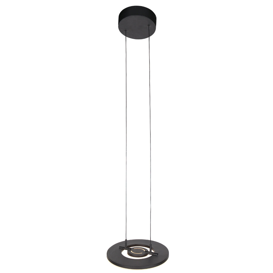 Zwarte hanglamp Soleil 4140ZW met lift systeem