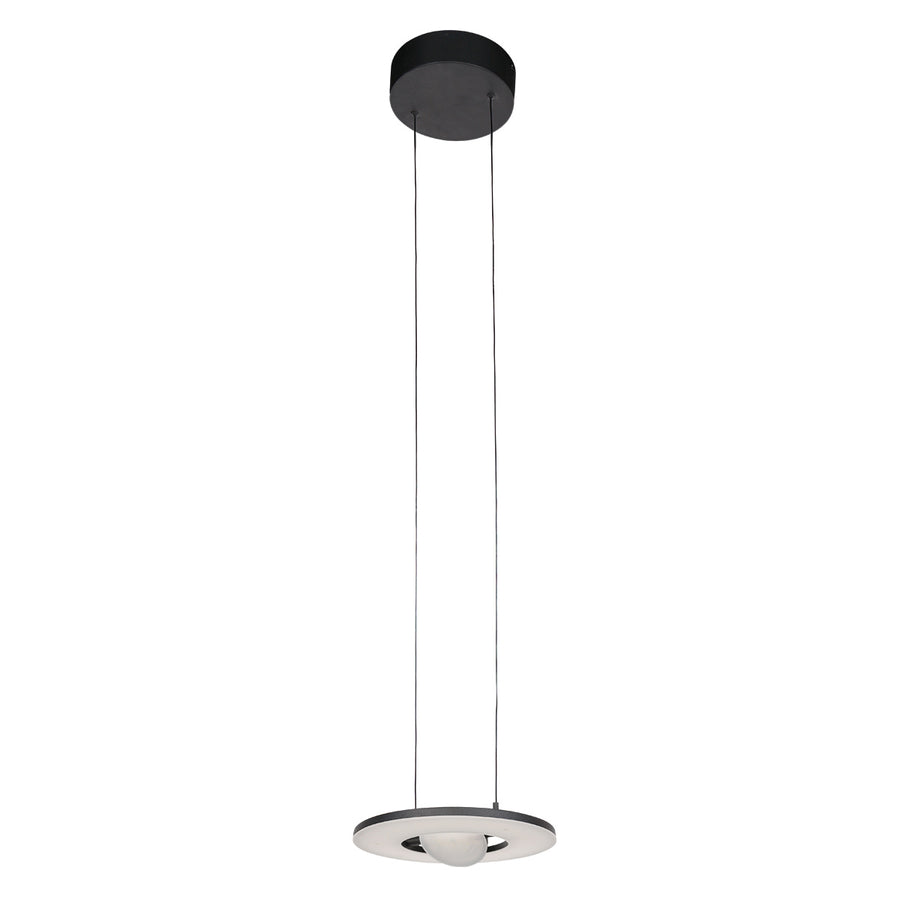 Zwarte hanglamp Soleil 4140ZW met lift systeem