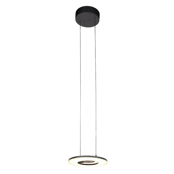 Zwarte hanglamp Soleil 4140ZW met lift systeem