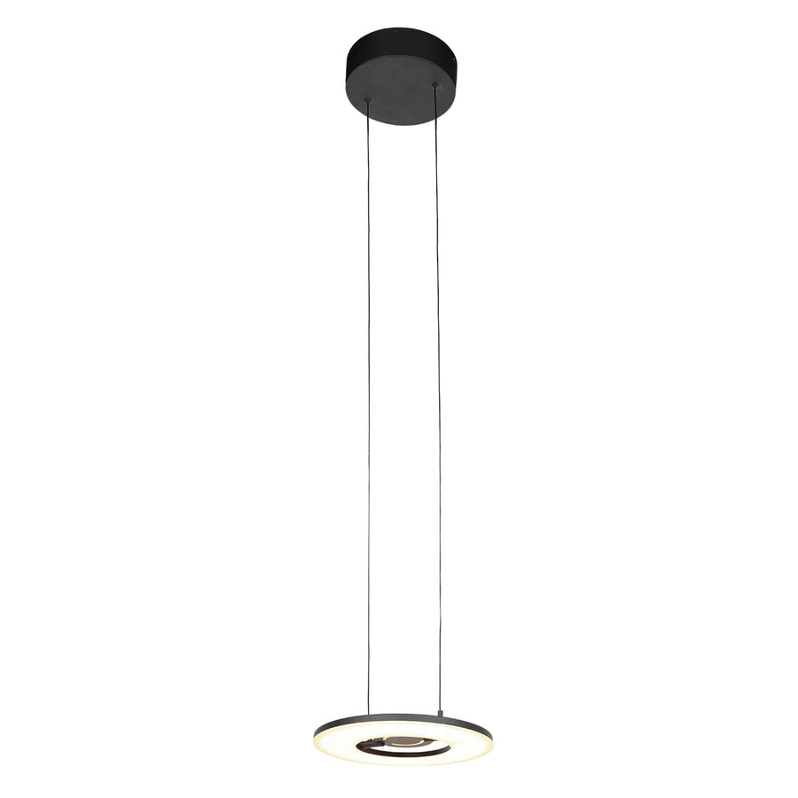 Zwarte hanglamp Soleil 4140ZW met lift systeem