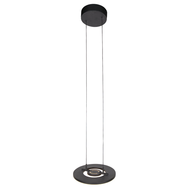 Zwarte hanglamp Soleil 4140ZW met lift systeem