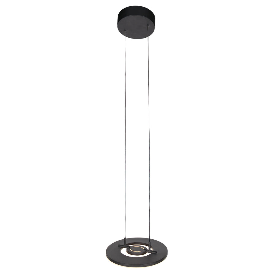 Zwarte hanglamp Soleil 4140ZW met lift systeem