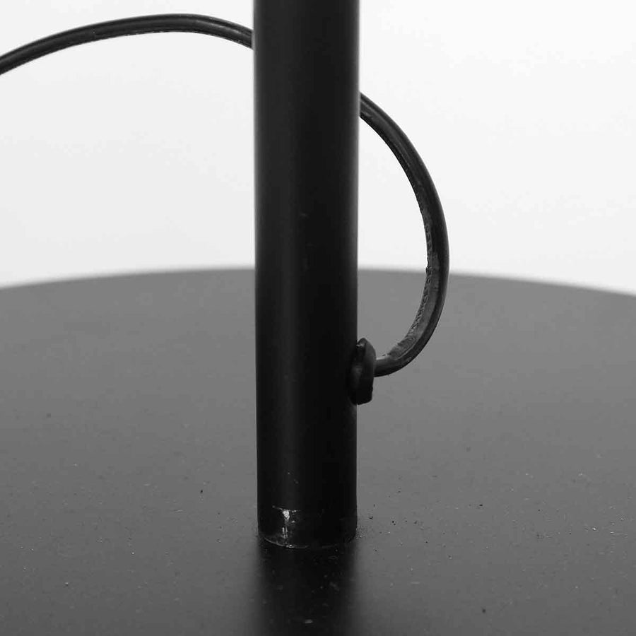 Zwarte vloerlamp Bloeba 4141ZW met zwenkarm zonder kap