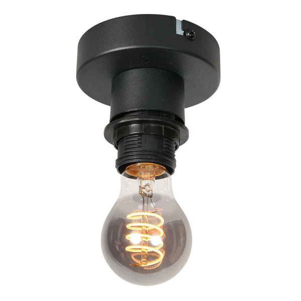 Naturelkleurige plafondlamp Bloeba 4146ZW met bamboe kap Ø40cm