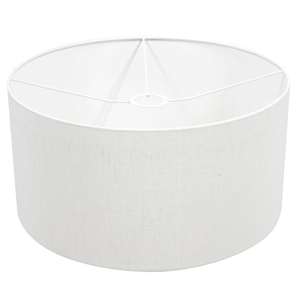 Zwarte Wandlamp Bloeba 4175ZW met wit grof linnen kap