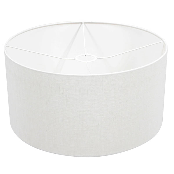 Zwarte Wandlamp Bloeba 4175ZW met wit grof linnen kap