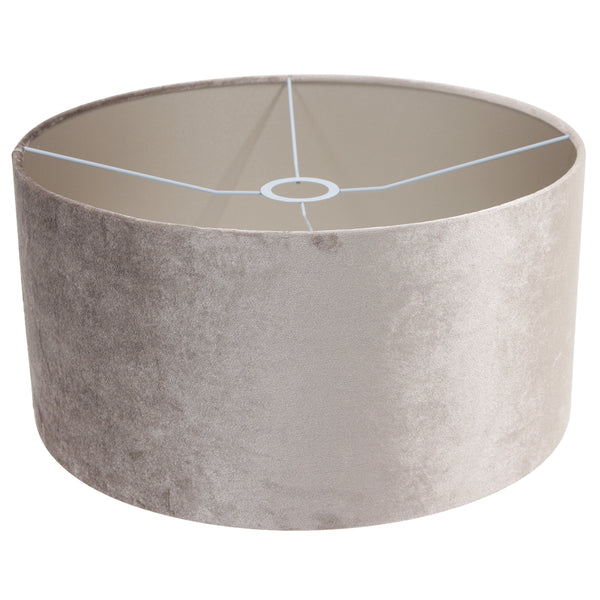 Zwarte Wandlamp Bloeba 4178ZW met grijs velours kap