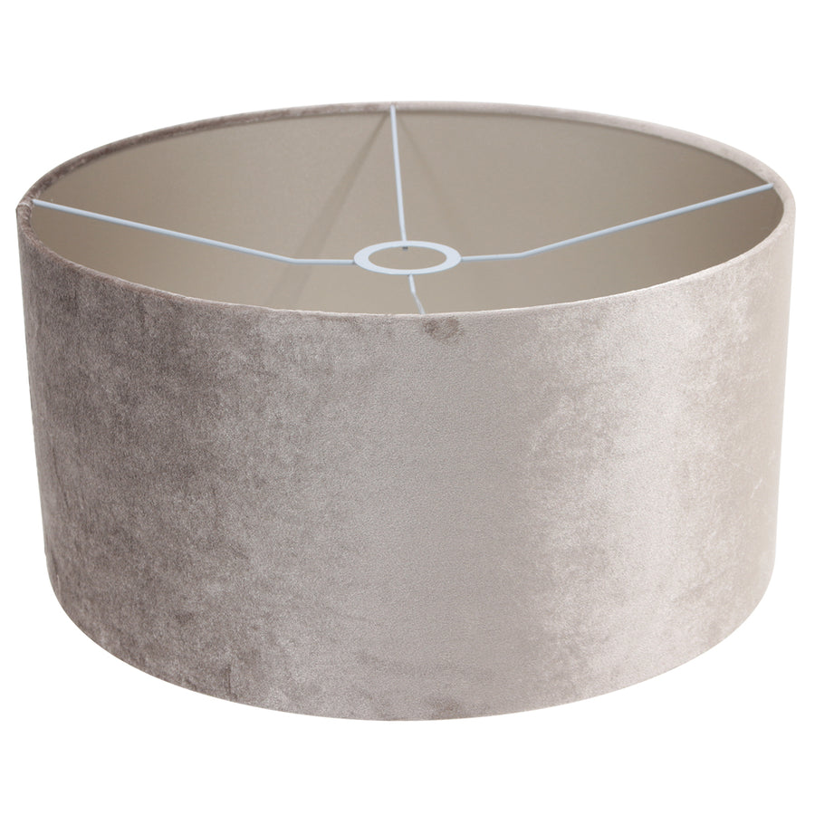 Zwarte Wandlamp Bloeba 4178ZW met grijs velours kap