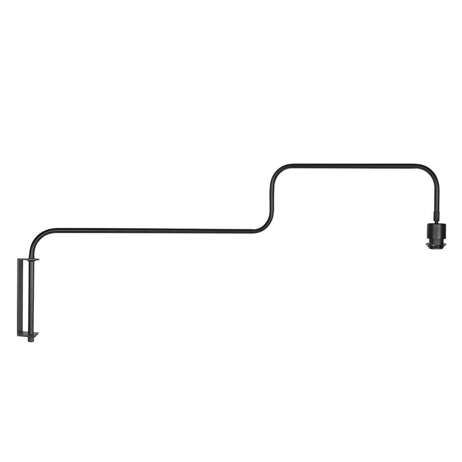 Zwarte Wandlamp Bloeba 4179ZW met goud velours kap