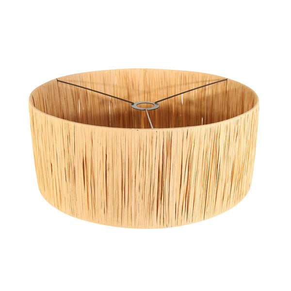 Zwarte Wandlamp Bloeba 4182ZW met naturel gras kap
