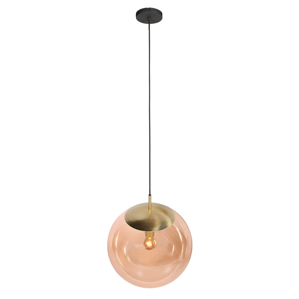 Stijlvolle hanglamp Bollique 4186ME Glazen Bol 40cm