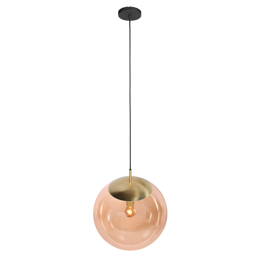 Stijlvolle hanglamp Bollique 4186ME Glazen Bol 40cm
