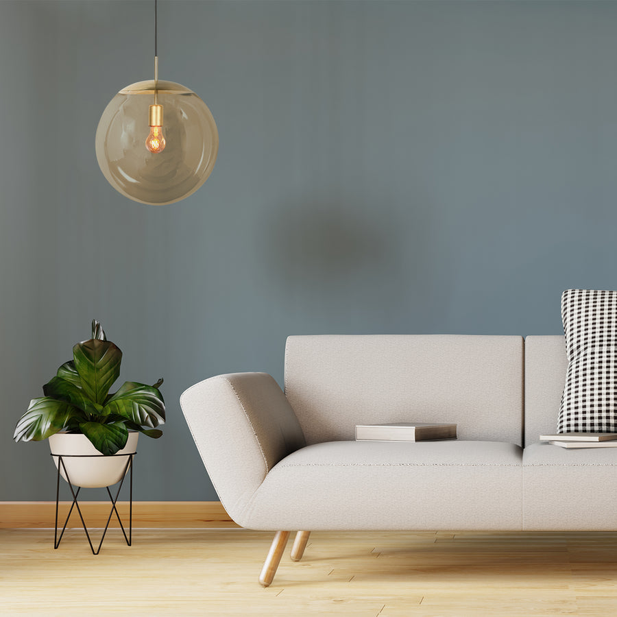 Stijlvolle hanglamp Bollique 4186ME Glazen Bol 40cm