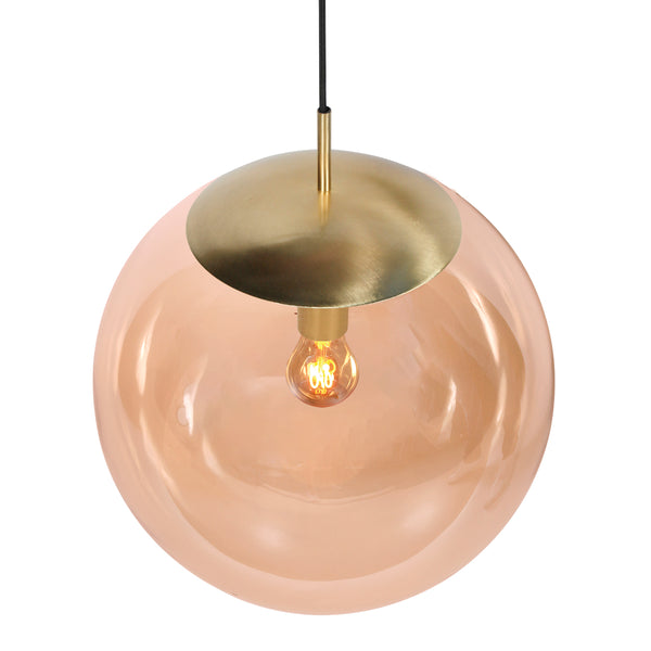 Stijlvolle hanglamp Bollique 4186ME Glazen Bol 40cm
