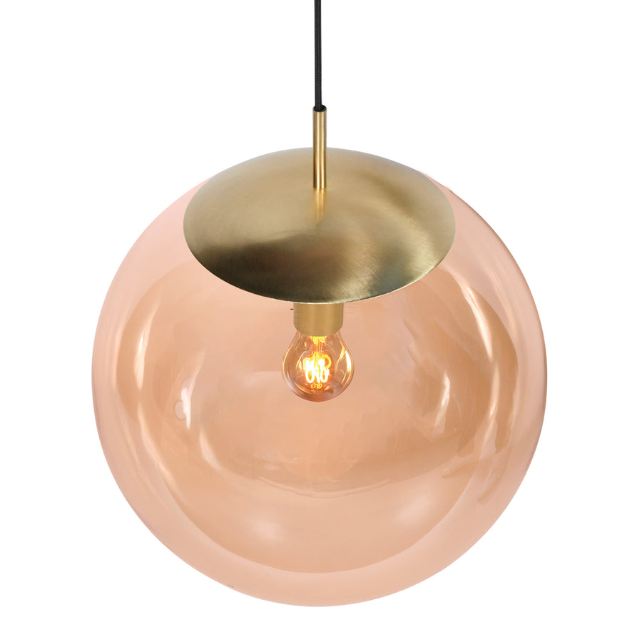 Stijlvolle hanglamp Bollique 4186ME Glazen Bol 40cm