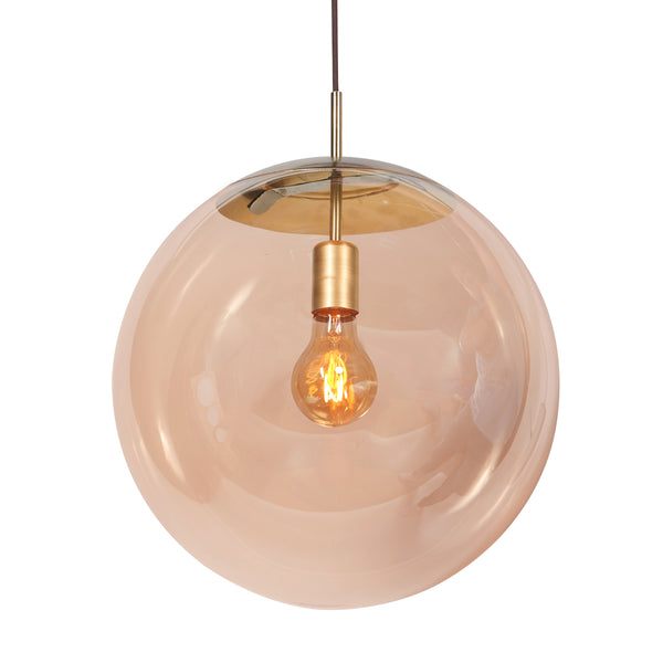 Stijlvolle hanglamp Bollique 4186ME Glazen Bol 40cm