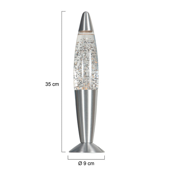 Speelse glitter tafellamp volcan 4187st – een sprankelend spektakel