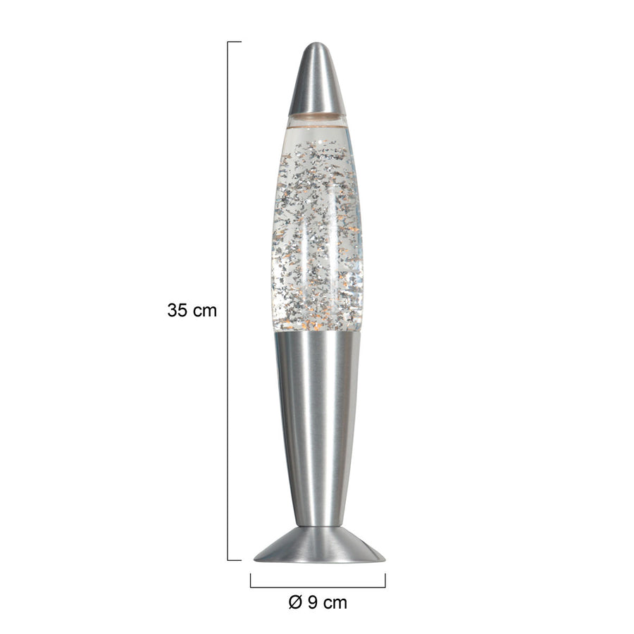 Speelse glitter tafellamp volcan 4187st – een sprankelend spektakel