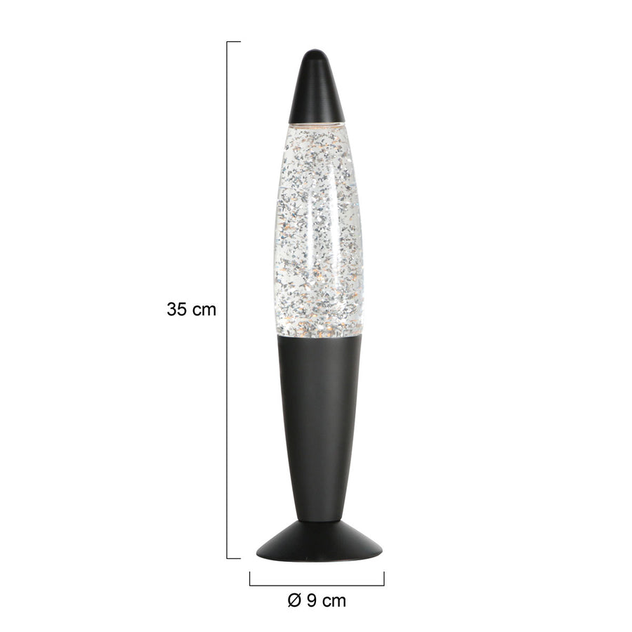Speelse glitter tafellamp volcan 4187zw – een sprankelend spektakel