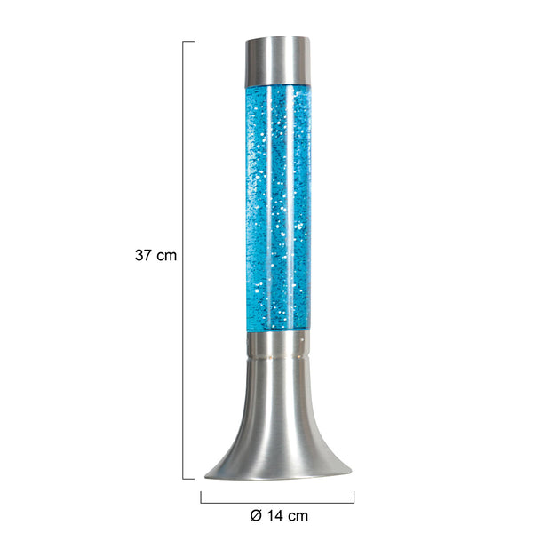 Speelse glitter tafellamp volcan 4188st – een sprankelend spektakel