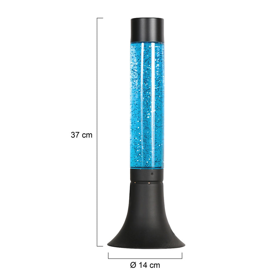 Speelse glitter tafellamp volcan 4188zw – een sprankelend spektakel