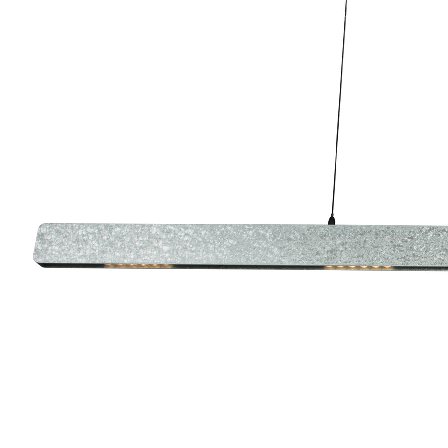 Champagne-staal kleurige hanglamp Fluxy 4189ST et cable lift 120cmwn